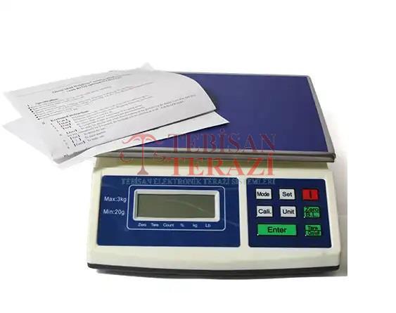 ACS-Z 30 KG X 1 GR TARTIM TERAZİSİ