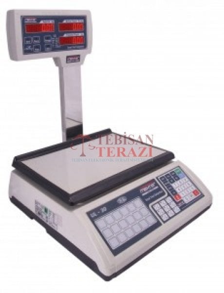 MEHTER-30 KG X 5 / 10 GR FİYAT HESAPLAMALI BOYUNLU TERAZİ