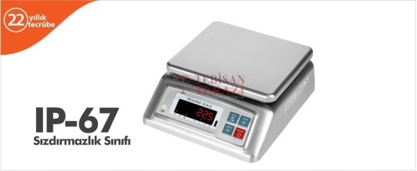 JZC 15 KG X 0,5 GR PASLANMAZ TERAZİ