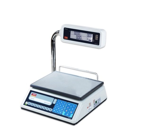 EGE LCD KATLANIR BOYUN 30 KG X 5 / 10 GR FİYAT HESAPLAMALI TERAZİ DÜZ KEFE