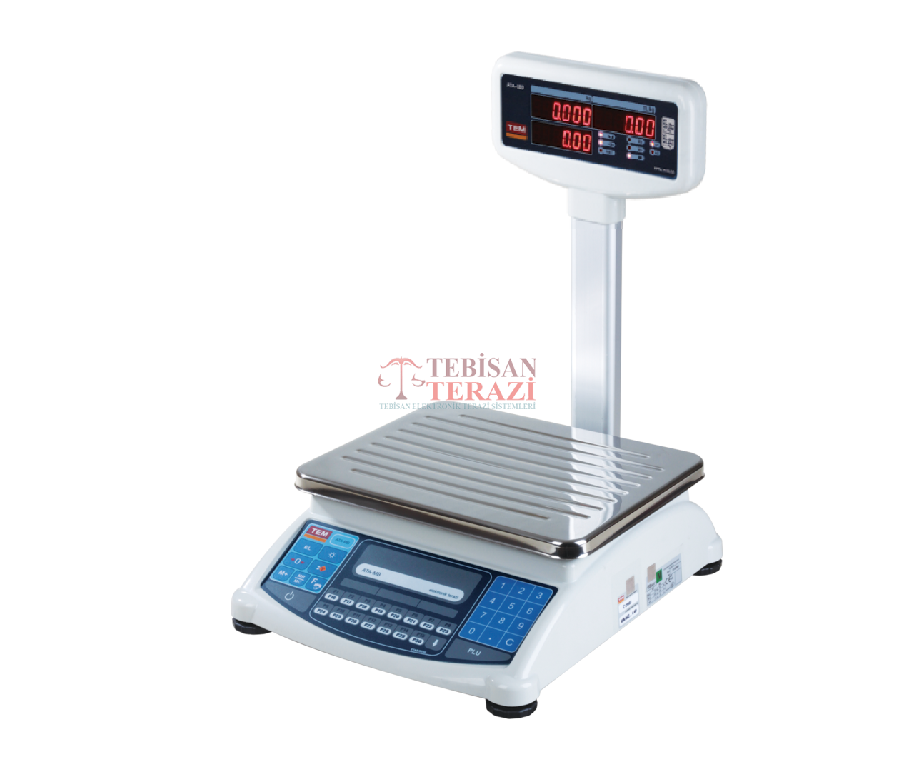 ATA BOYUNLU LED 120 KG X 20 / 50 GR FİYAT HESAPLAMALI TERAZİ