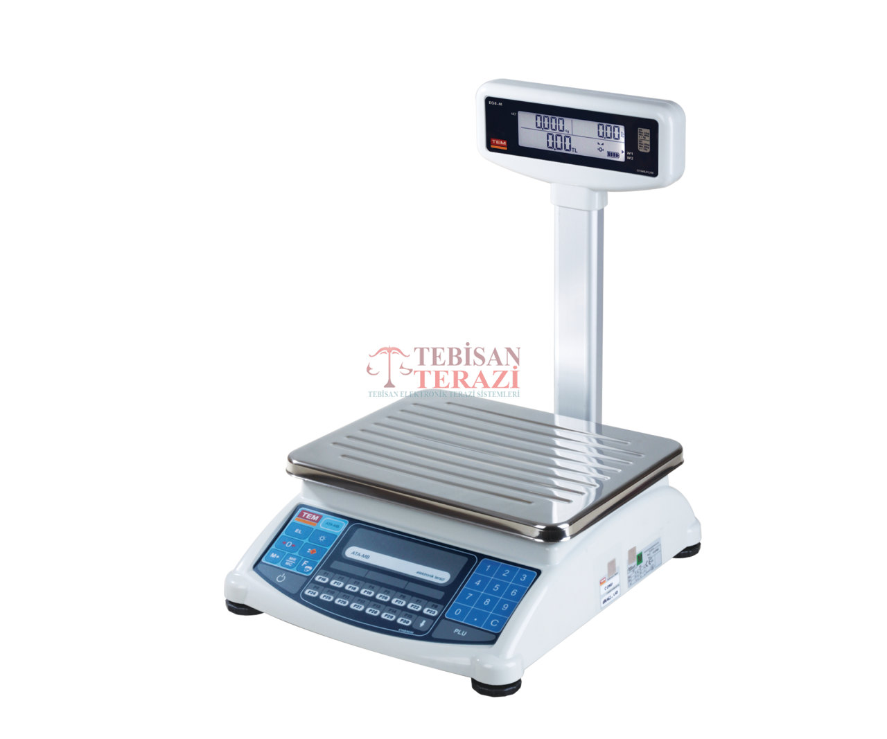 ATA BOYUNLU LCD 60 KG X 10 / 20 GR FİYAT HESAPLAMALI TERAZİ