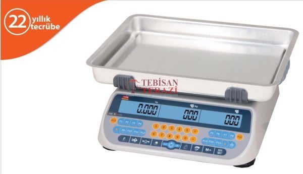 SRP LCD 30 KG X 5 / 10 GR FİYAT HESAPLAMALI TERAZİ