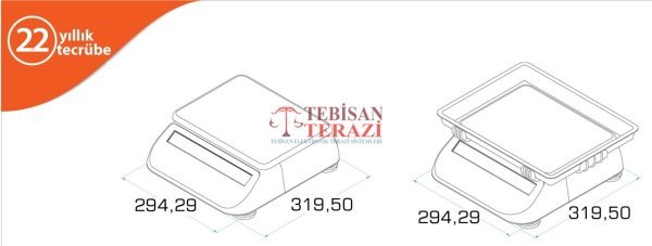 SRP LCD 30 KG X 5 / 10 GR FİYAT HESAPLAMALI TERAZİ