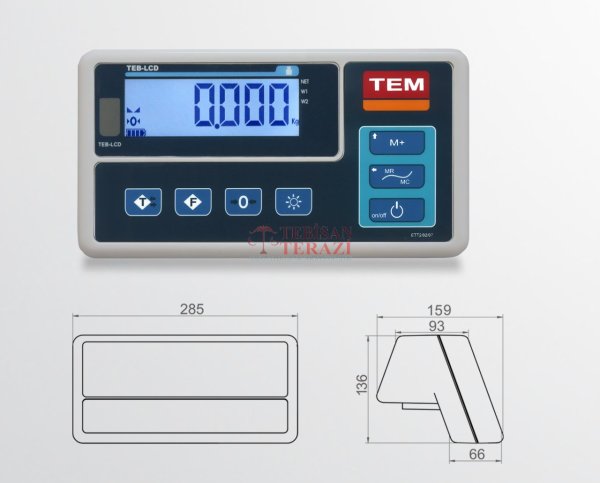 TEB LCD 50 X 60 300 KG X 50 / 100 GR TARTIM BASKÜLÜ