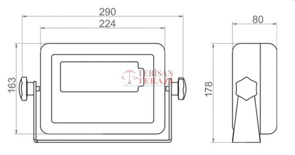 TEM TEB PASLANMAZ TARTIM İNDİKATÖRÜ LCD ( SİYAH / BEYAZ )