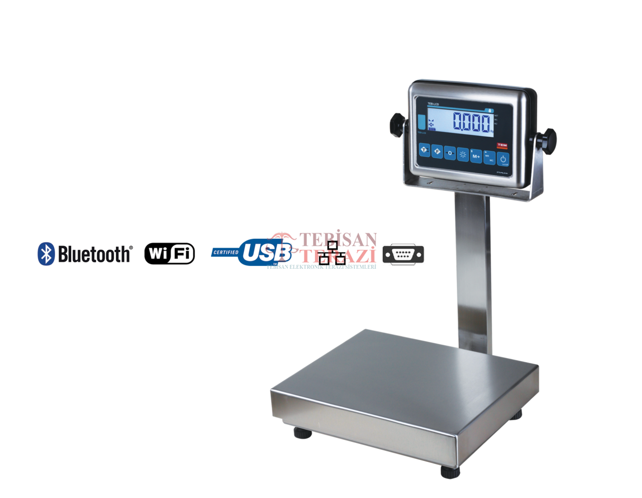 TEB 30 KG X 1 GR 28 X 35  PASLANMAZ TERAZİ