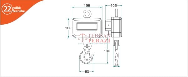 EKO 500 KG X 200 GR ÇENGEL BASKÜL LCD EKRAN ( SİYAH / BEYAZ )