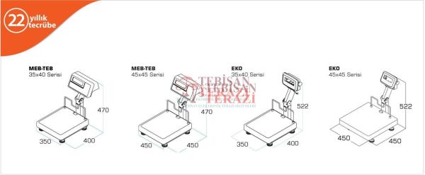 EKO LED 50 X 60 KATLANIR BOYUN 300 KG X 50 / 100 GR TARTIM BASKÜLÜ