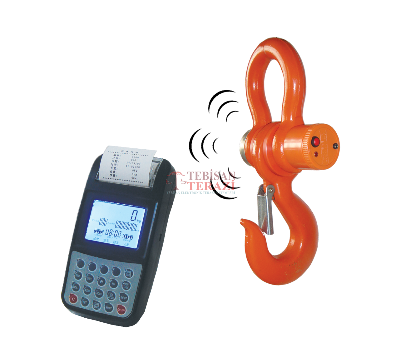 CSH-WP 10 TON X 5 KG YAZICILI VİNÇ BASKÜLÜ