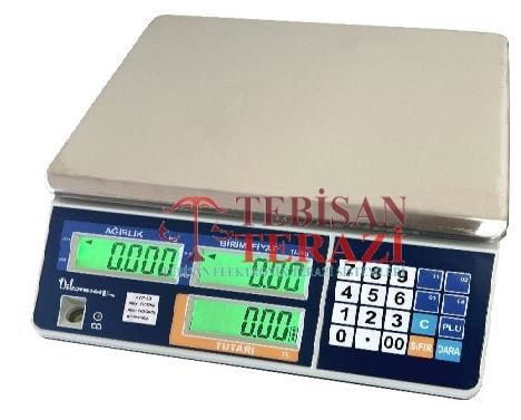 ATP-15 KG X 2 / 5 GR FİYAT HESAPLAMALI TERAZİ