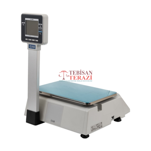 CAS 30 KG X 5 / 10 GR BARKODLU TERAZİ