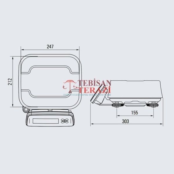 FW-500C 15 KG X 2 / 5 GR PASLANMAZ TERAZİ