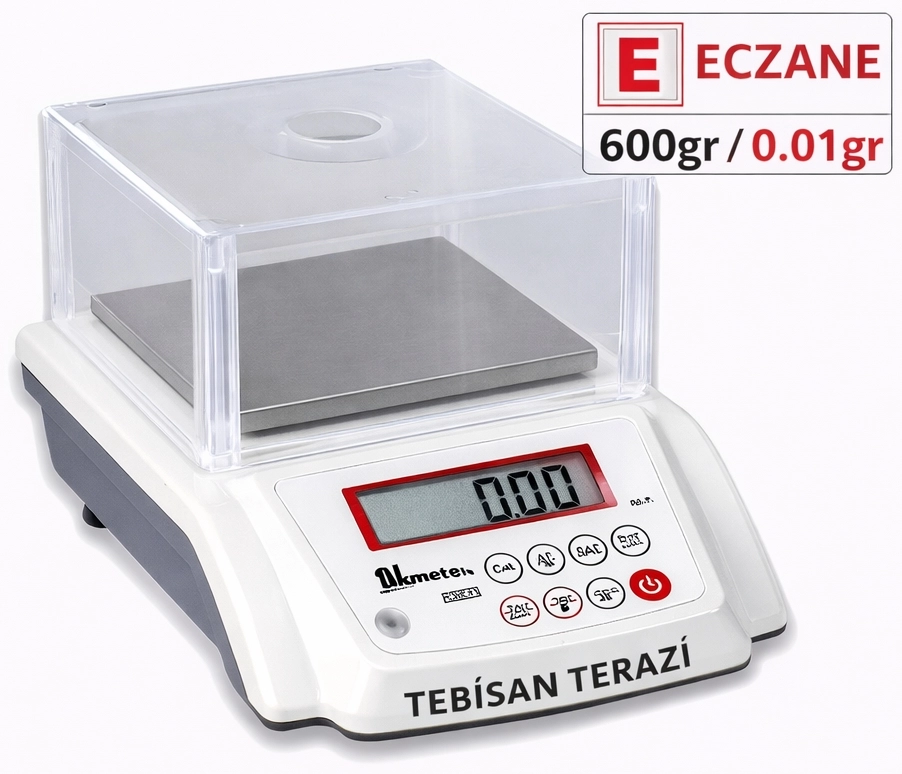 ECZANE TERAZİSİ DİKOMSAN HTSA 600GR 0,01GR BAKANLIK ONAYLI