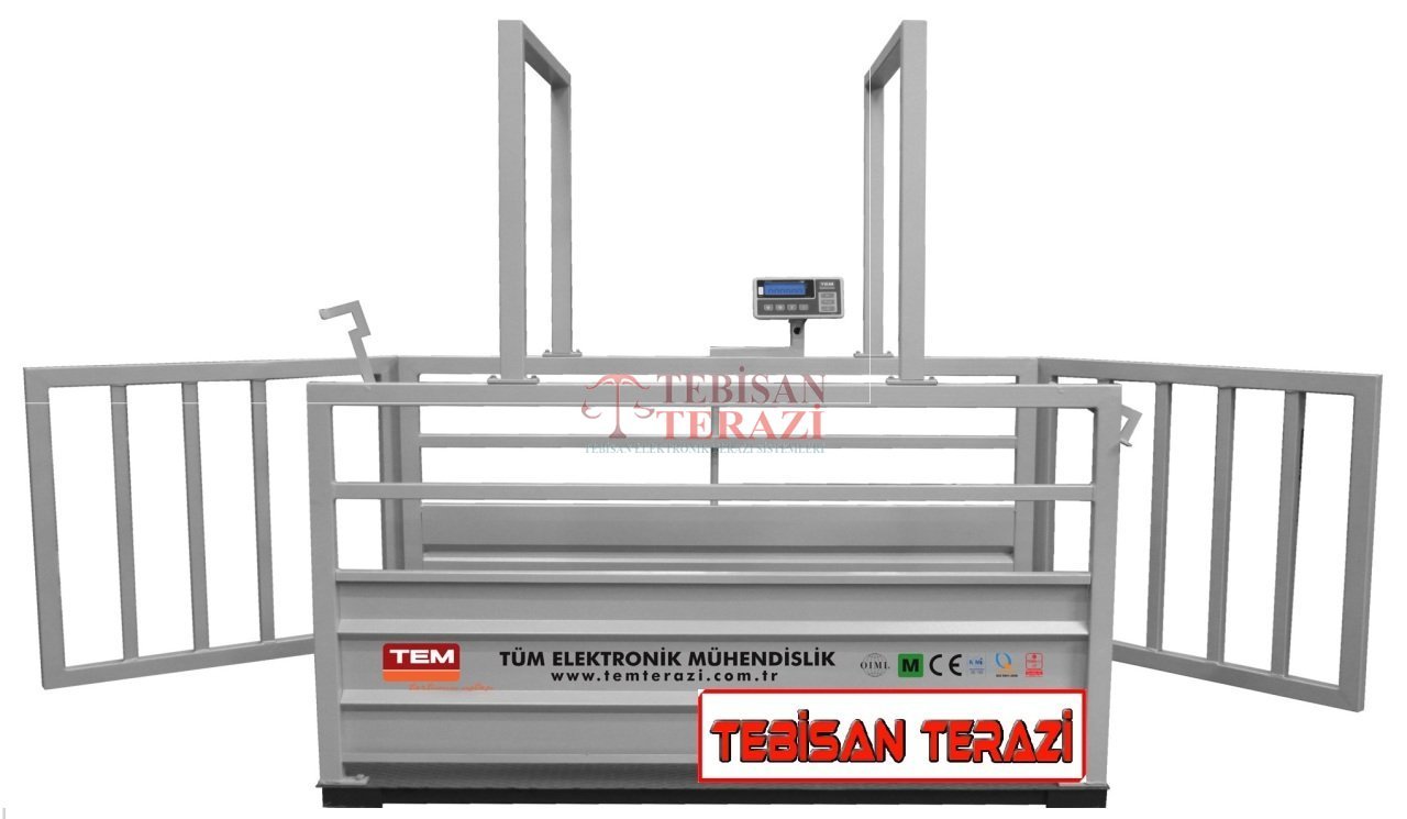 TEM CANLI HAYVAN BASKÜLÜ 1500KG 500GR 110x240 TARTIM TEB