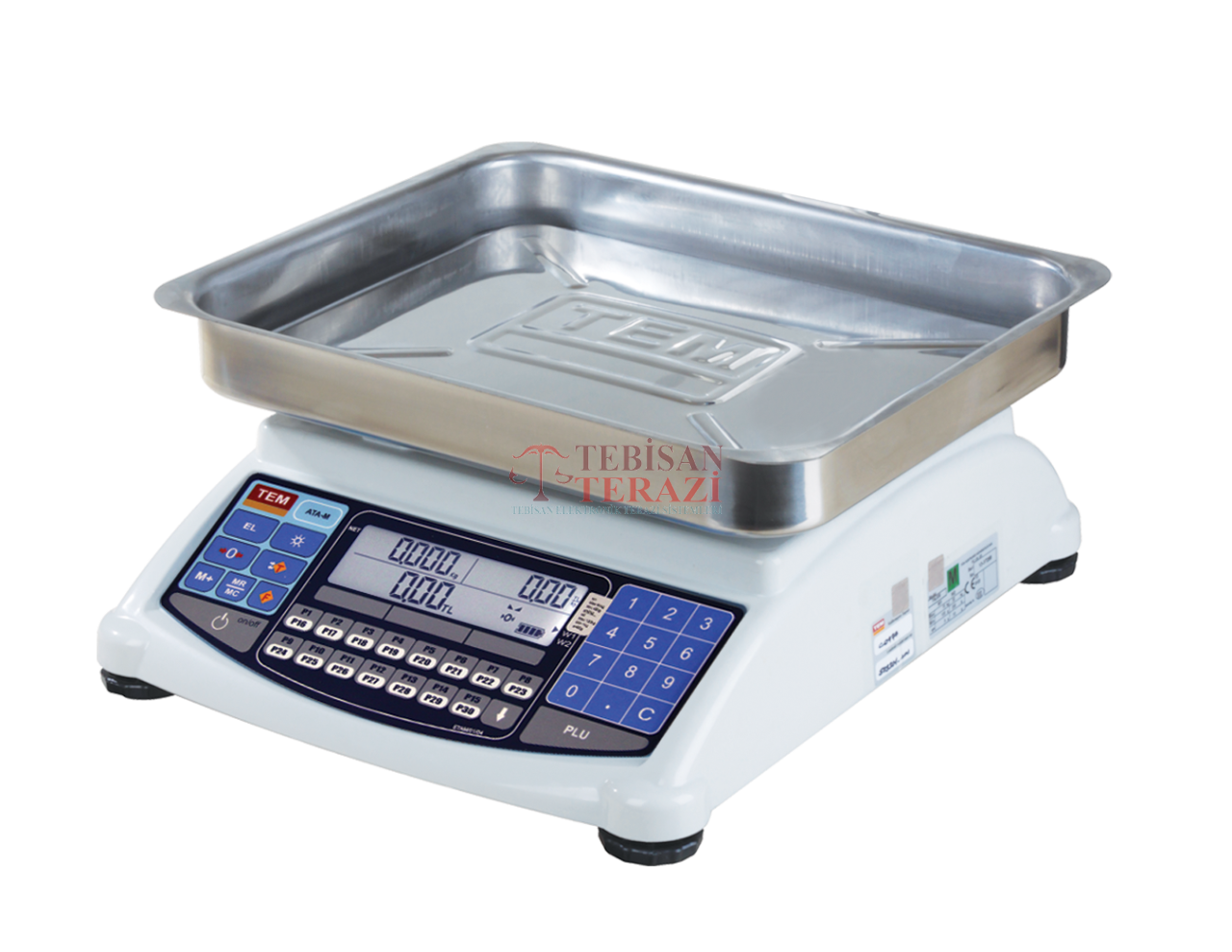 TEM ATA 15KG 2/5GR FİYAT HESAPLAMALI TERAZİ