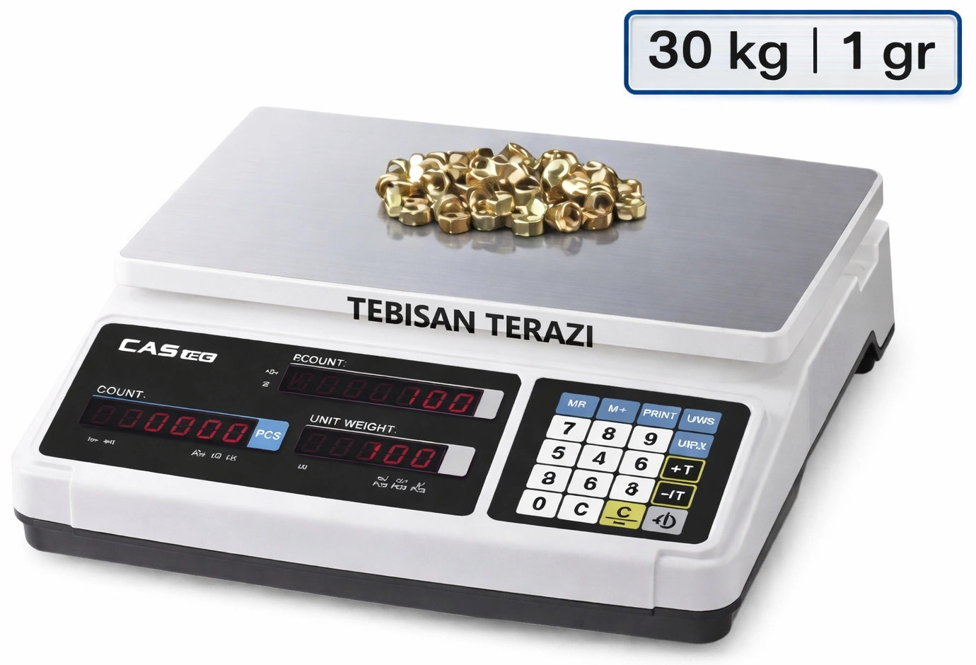CAS PR-C-LED 30KG 1GR SAYICI TERAZİ
