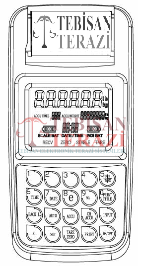 TEM VİNÇ BASKÜLÜ KUMANDALI YAZICILI 5TON 2KG TARTIM CSH-WP