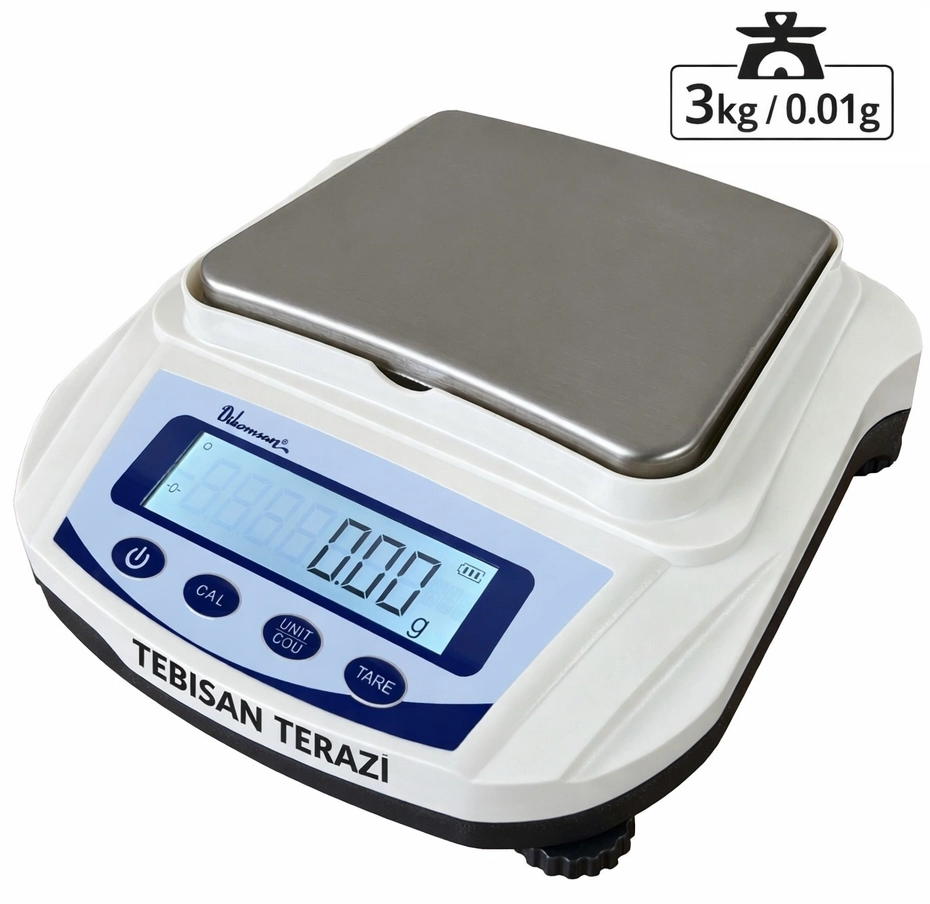 DİKOMSAN DHB-3KG 0,01GR HASSAS TERAZİ
