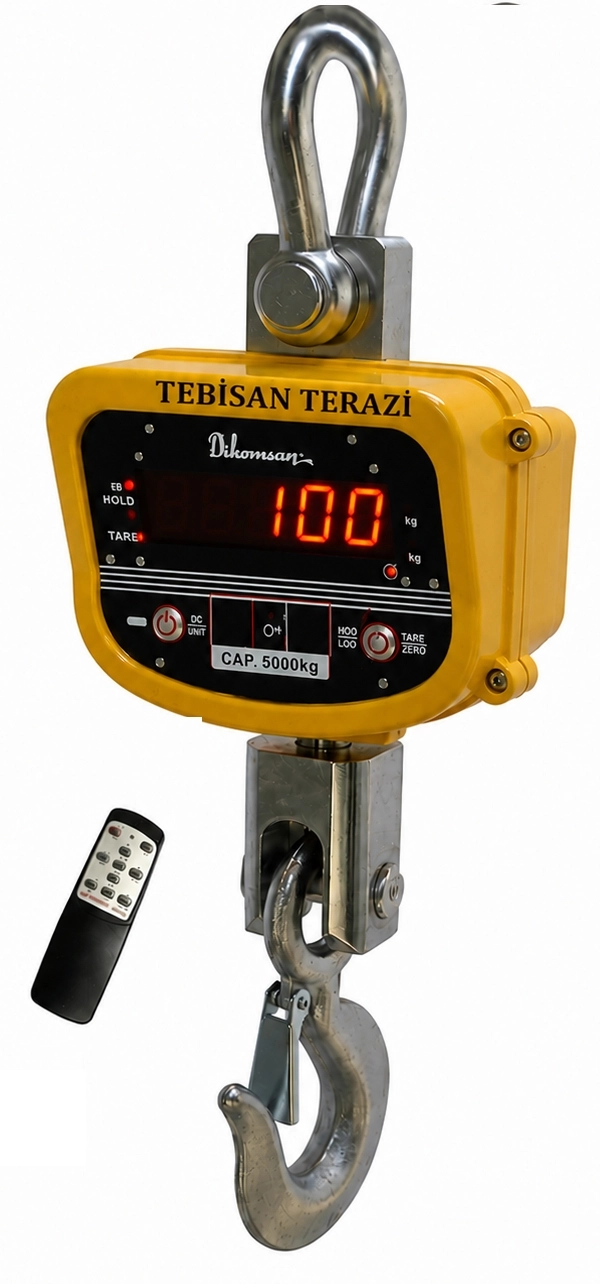 DİKOMSAN VİNÇ BASKÜLÜ 10TON 2KG OCS-SX TARTIM