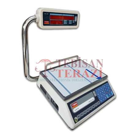TEM EGE 15KG 2/5GR FİYAT HESAPLAMALI TERAZİ
