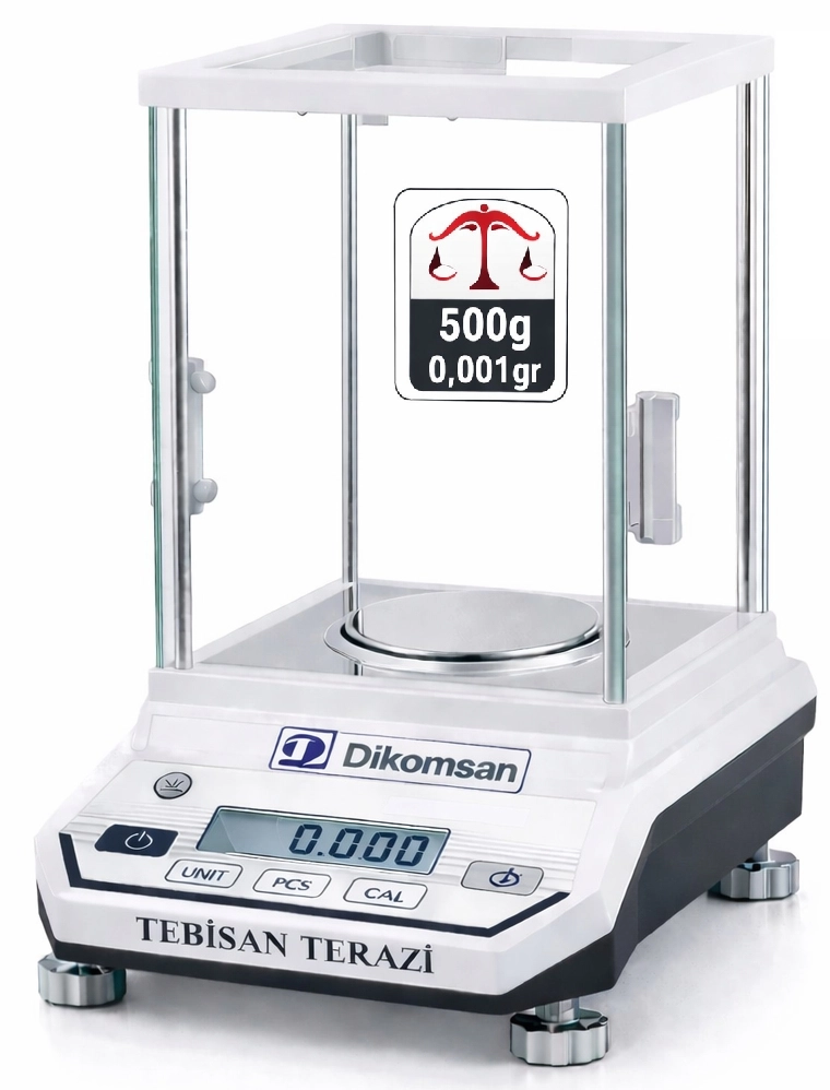 DİKOMSAN EHB-500 500GR 0,001GR 1MG ANALİTİK HASSAS TERAZİ