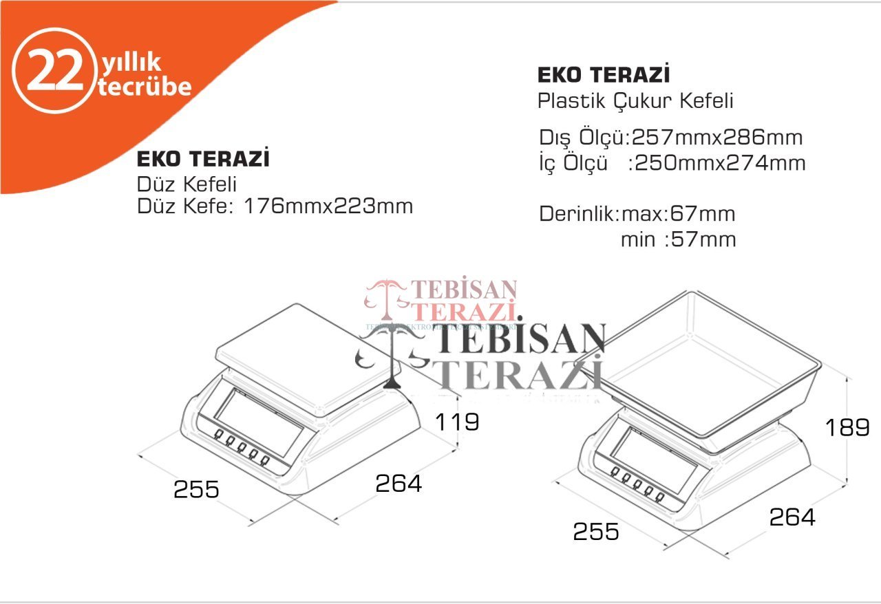 TEM EKO20 20KG 2GR TARTIM TERAZİSİ