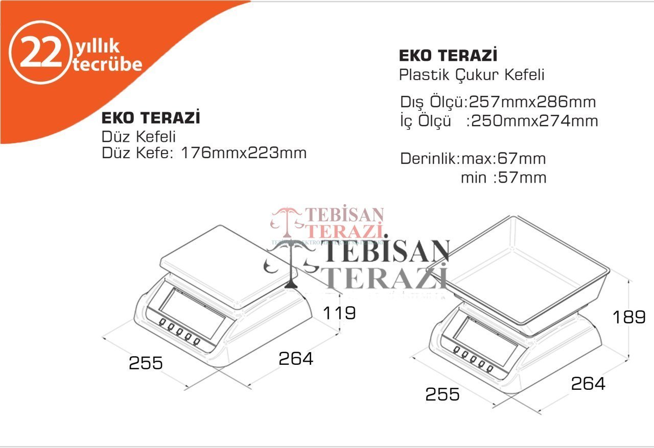 TEM EKO30 30KG 1GR TARTIM TERAZİSİ