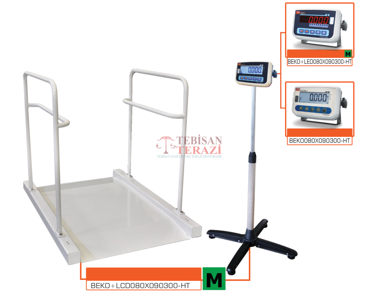 TEM DİYALİZ BASKÜLÜ 300KG 100GR 96x138 ÇİFT RAMPA TARTIM EKO