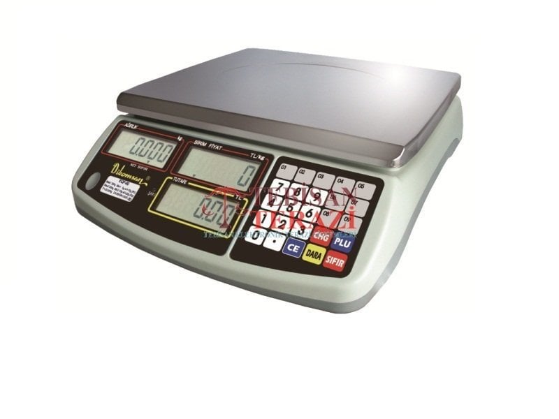 DİKOMSAN EQP-60KG 10/20GR FİYAT HESAPLAMALI TERAZİ