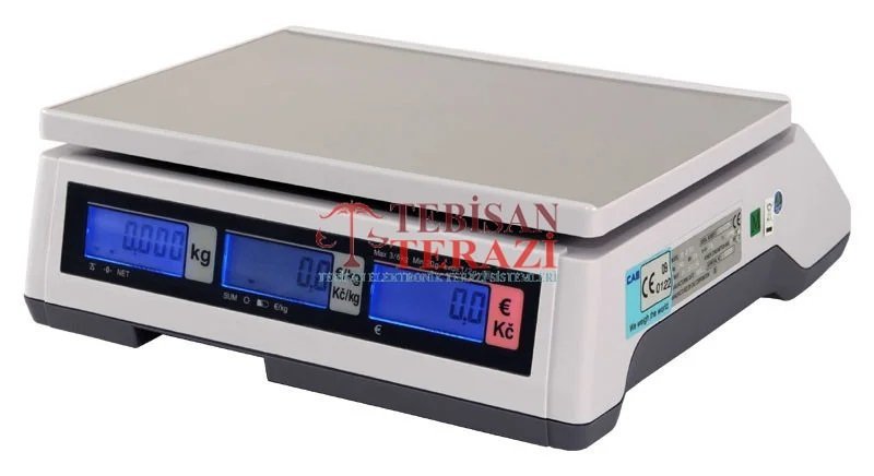 CAS ER-JR 15KG 2/5GR FİYAT HESAPLAMALI TERAZİ
