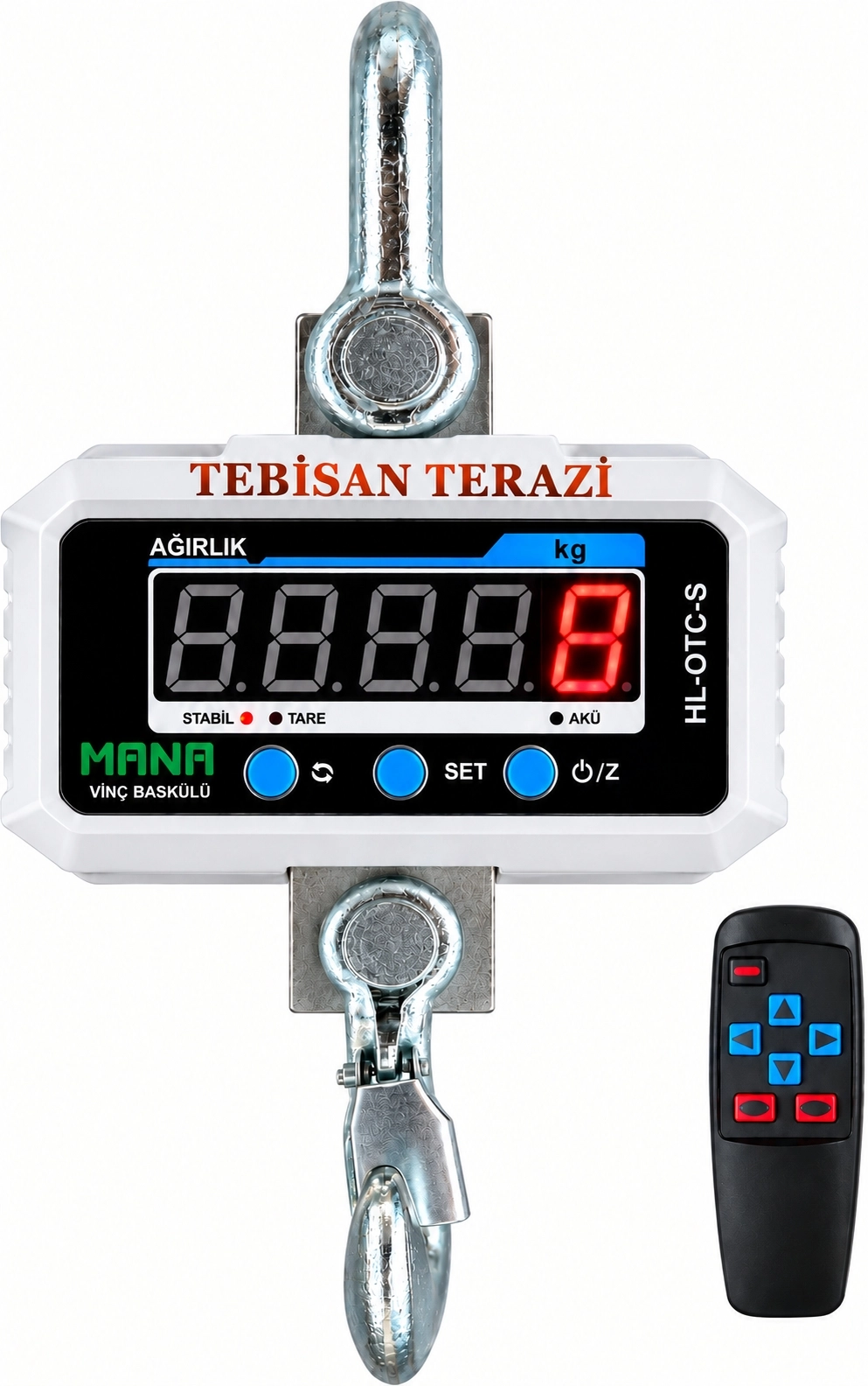 HANA VİNÇ BASKÜL 2TON 200GR TARTIM OTC-S