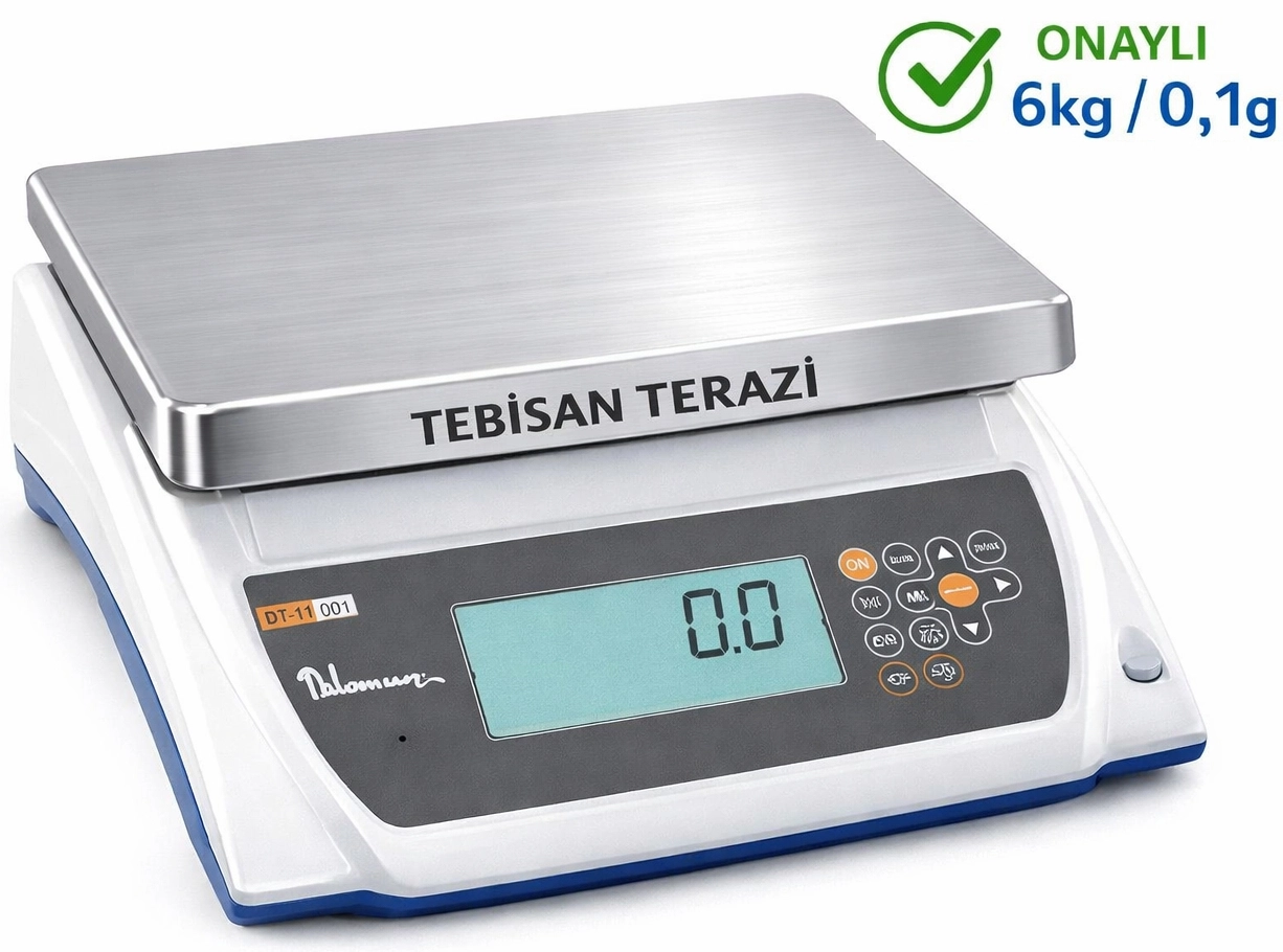 DİKOMSAN HTNA 6000GR 0,1GR BAKANLIK ONAYLI HASSAS TERAZİ