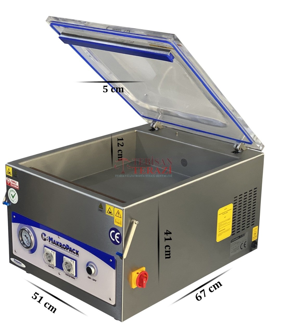 MAKROPACK 45 CM TEK ÇENE SET ÜSTÜ VAKUM MAKİNASI