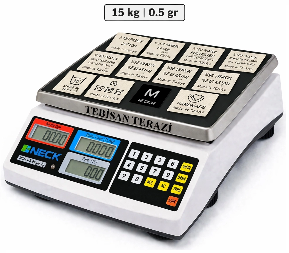 NECKLİFE JCS-A 15KG 0,5GR SAYICI TERAZİ