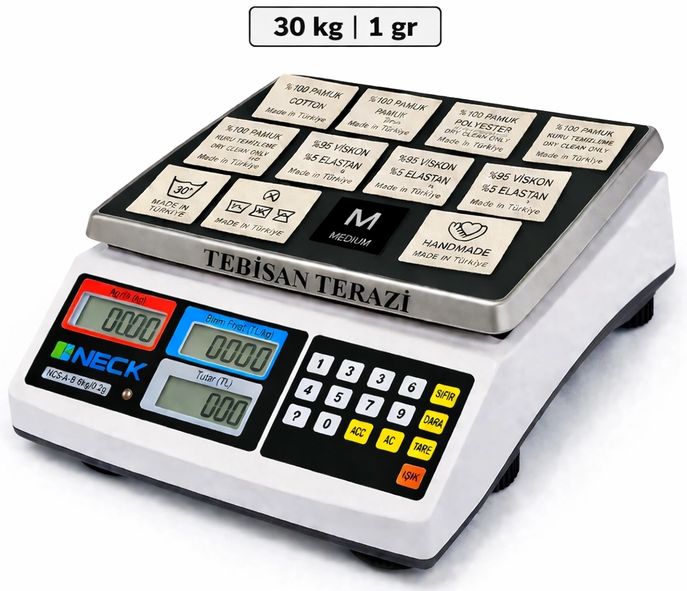 NECKLİFE JCS-A 30KG 1GR SAYICI TERAZİ