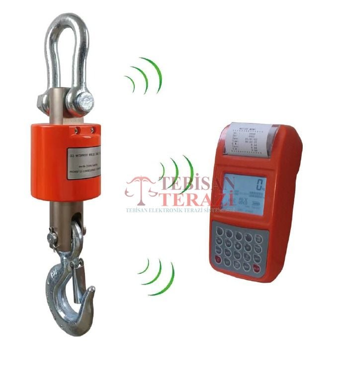 DİKOMSAN VİNÇ BASKÜLÜ KABLOSUZ YAZICILI 3TON 1KG TARTIM OCS-RP