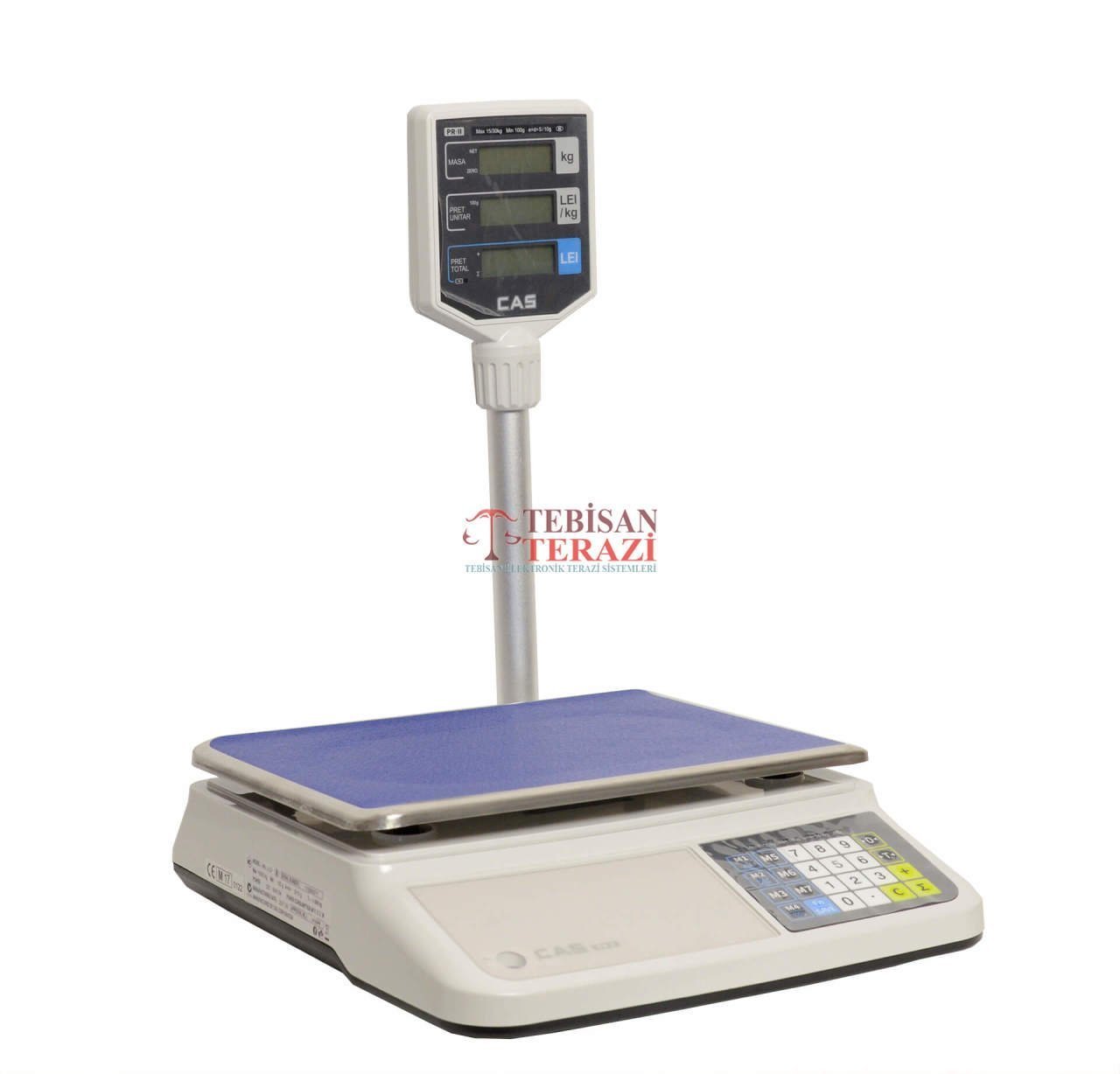 CAS PR-PLUS 30KG 5/10GR BOYUNLU FİYAT HESAPLAMALI TERAZİ