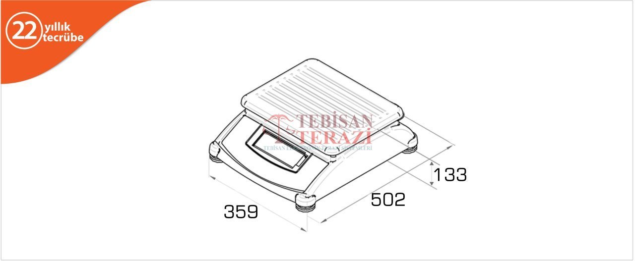 TEM ATA SC 30KG 1GR SAYICI TERAZİSİ