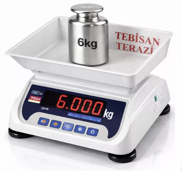 TEM EKO 6KG 0,2GR LED Tartım Terazisi Fiyatları | Tebisan Terazi