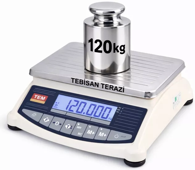 TEM ATA TB 120 Kg 5 Gr Tartım Terazisi | TEBİSAN TERAZİ