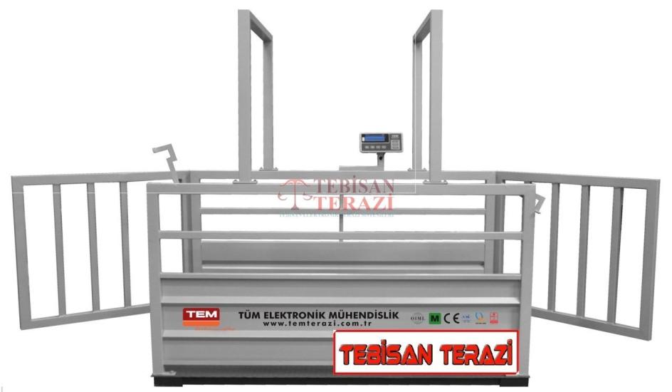 TEM TEB 1500 Kg 500 Gr Canlı Hayvan Baskülü 110x200 | Büyükbaş Tartım Terazisi