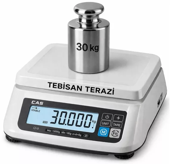 CAS SW-2 30 Kg 1 Gr Tartım Terazisi | TEBİSAN TERAZİ