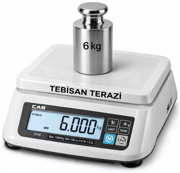 CAS SW-2 6 Kg 0,2 Gr Tartım Terazisi | TEBİSAN TERAZİ