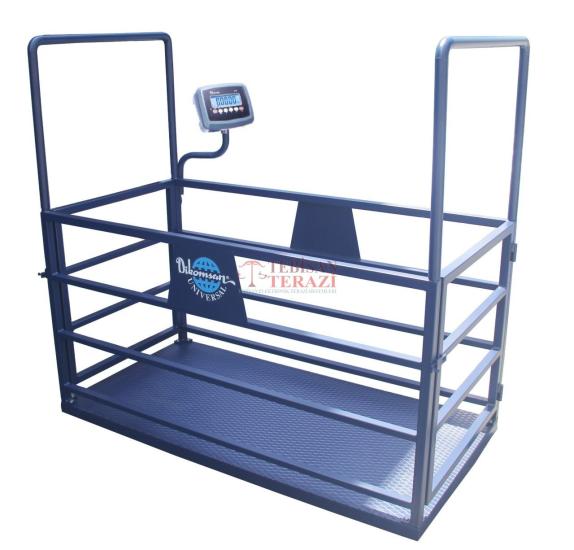 Dikomsan CW 1500 Kg 200 Gr Canlı Hayvan Baskülü 100x200 | Büyükbaş Tartım Terazisi