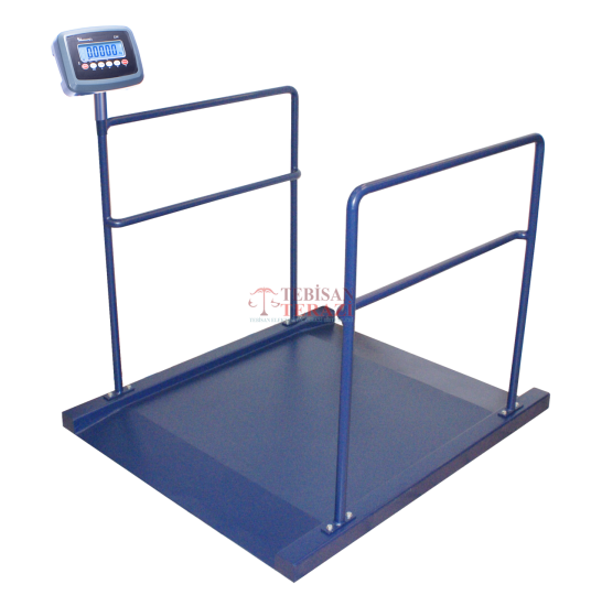 Dikomsan CW Medikal Diyaliz Baskülü 300 Kg 100 Gr 90x120 Çift Rampa | Hastane Tipi Medikal Baskül – TEBİSAN TERAZİ