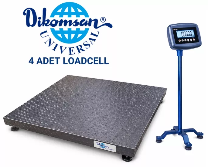 Dikomsan CW 1500 Kg Platform Baskül 150x150 | 4 Loadcell Tek Şase İnce Platform Ekonomik Sanayi Tipi Endüstriyel Baskül – TEBİSAN TERAZİ