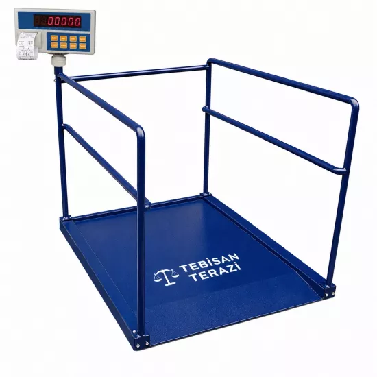 Dikomsan HWP-ET Medikal Diyaliz Baskülü 300 Kg 100 Gr 90x120 Yazıcılı Tek Rampa | Hastane Tipi Baskül – TEBİSAN TERAZİ