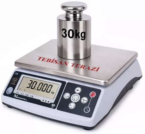 Dikomsan QWH30 - QW-H 30 Kg 0,5 Gr Hassas Tartım Terazisi | TEBİSAN TERAZİ