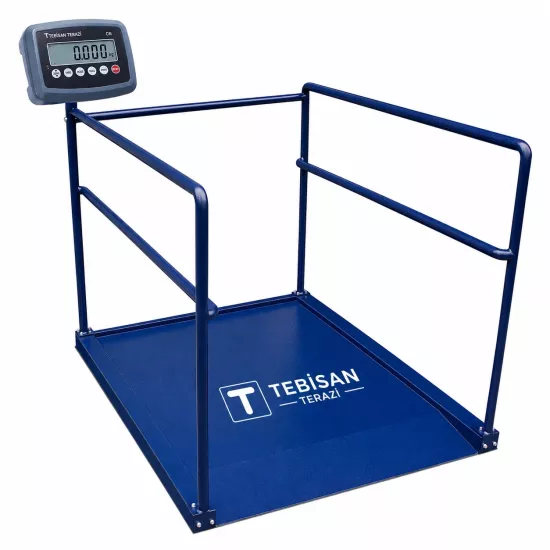 Dikomsan CW Medikal Diyaliz Baskülü 300 Kg 100 Gr 90x120 Tek Rampa | Hastane Tipi Medikal Baskül – TEBİSAN TERAZİ